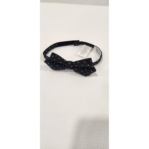 Janie and Jack Stylish Bow Tie Black White Polka Dot
